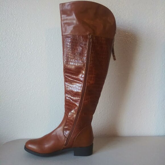 Journee collection women's size 9 brown over the knee boots - Picture 5 of 13